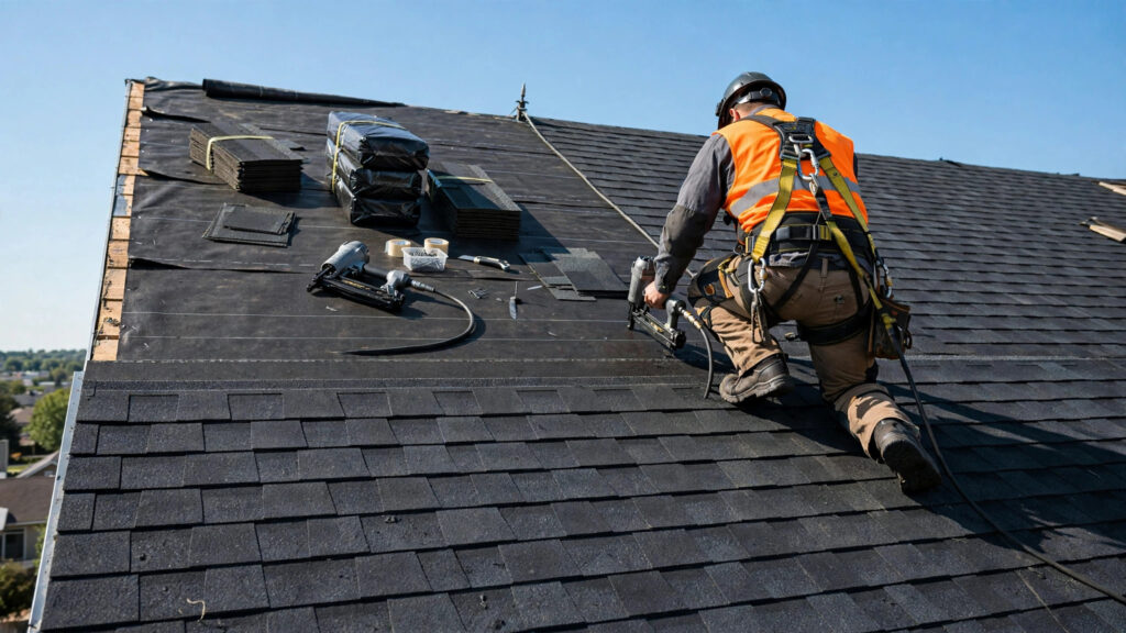 AI Receptionist for Roofers: Stop Losing $18,000 Roof Replacements to Voicemail AI receptionist for roofers capturing roof replacement inquiries
